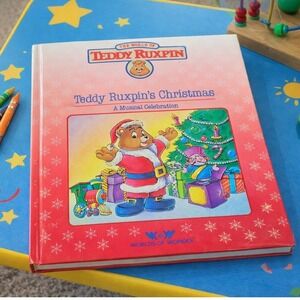 Teddy Ruxpin Christmas Book 1986 Musical Celebration Hardcover